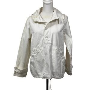 J. Crew Issued Anorak, Heritage Silhouette, Y2K, white, coastal, utilitarian